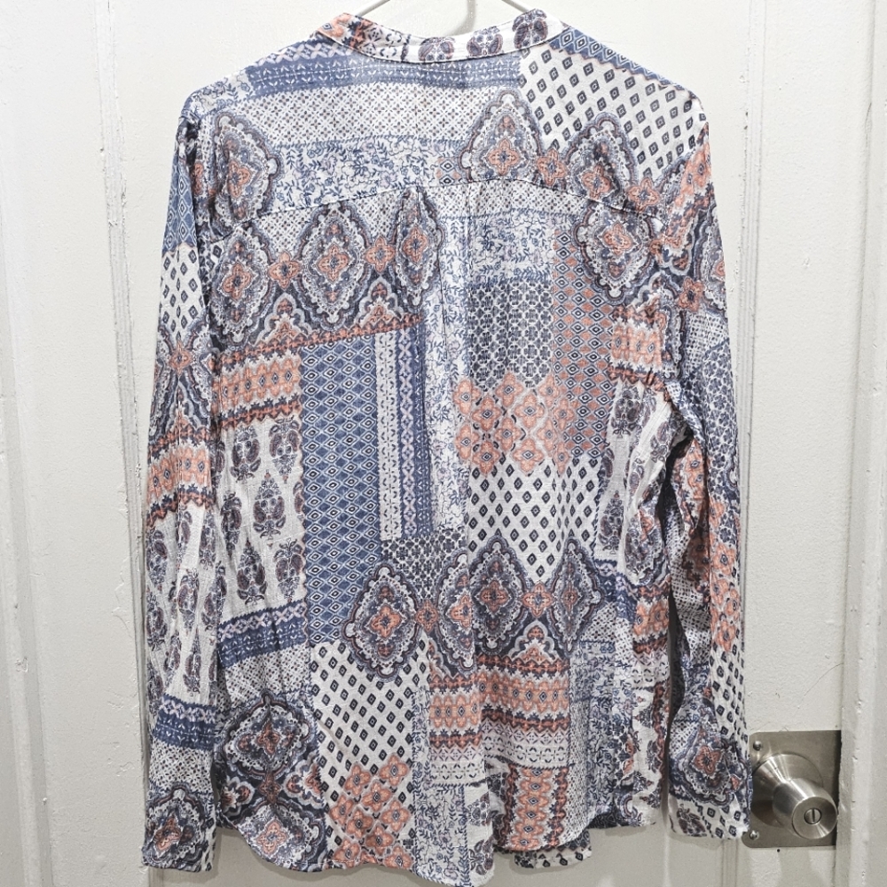 Ruby Rd size XL button down blouse, like NEW - Picture 4 of 4